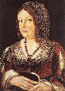 Juan de Borgona Lady with a Hare painting